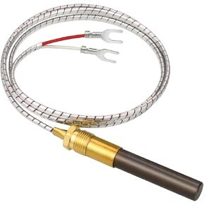 Gas Fryer Thermocouple, Thermopile Replacement Fryer Parts for Pitco 60125501, Gas Fryer Replacement Assembly for Elite Imperial Frymaster Dean