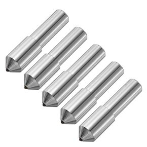 uxcell 5pcs Diamond Dressers, 10mm x 50mm (13/32" x 2") Single Tapered Point Grinding Wheel Round Pen Welded Diamond Dressing Tools, Silver Tone