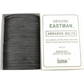 Blooy - 181C2-2 Abrasive Belt Fit Straight Cutting Machine KM CZD-103 Eastman 627X 629X DAYANG Sharpening Band Medium Grit (Black)