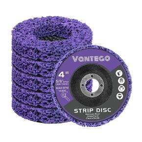 5 Pack 4" x 5/8" Paint Stripping Disc for Angle Grinder Rust Removing Wheel Metal Grinding Quick Sanding Replacement