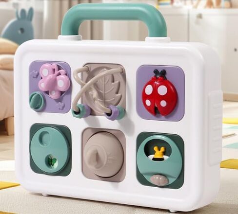 Busy Cube Toys for 1 Year Old Boy Girl, Montessori Toys for 1+ Year Old, Travel Toys for Toddlers 1-3, Learning Fine Motor Skills| Baby Birthday Gifts Stocking Stuffers 6 Months + in Saudi Arabia