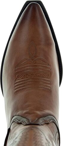 Soto Boots Mens Burnished Snip Toe Cowboy Boots H50030 (9.5) Brown in Saudi Arabia