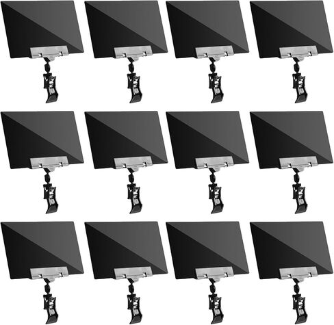 20 قطعة من مشبك حامل اللافتات البلاستيكي القابل للتدوير، على حاملات اللافتات مع سبورات صغيرة لرسائل أسعار البضائع في حفلات مكاتب السوبر ماركت in Kuwait