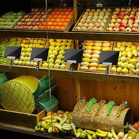 20 قطعة من مشبك حامل اللافتات البلاستيكي القابل للتدوير، على حاملات اللافتات مع سبورات صغيرة لرسائل أسعار البضائع في حفلات مكاتب السوبر ماركت in Kuwait