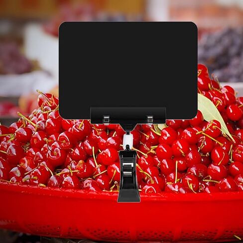 20 قطعة من مشبك حامل اللافتات البلاستيكي القابل للتدوير، على حاملات اللافتات مع سبورات صغيرة لرسائل أسعار البضائع في حفلات مكاتب السوبر ماركت in Kuwait