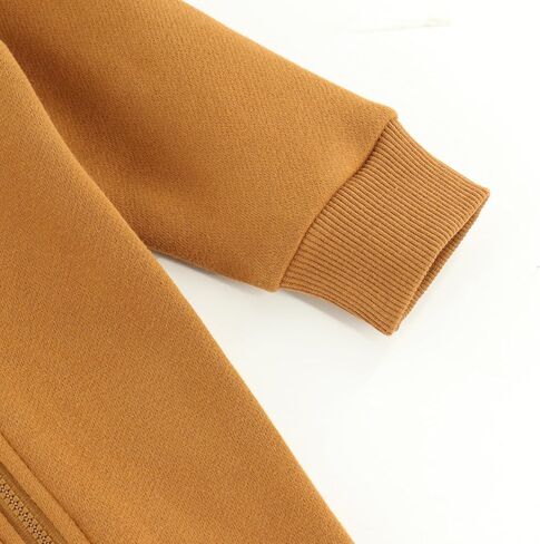 Baby Jumpsuit Hoodie Romper Zipper Long Sleeve One Piece Outfits Warm Clothes for Boy Girl 0-24 Months in Kuwait