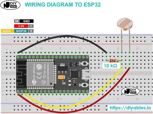 50 قطعة مستشعر ضوئي LDR خلية ضوئية لاردوينو، ESP32، ESP8266، راسبيري بي in Kuwait