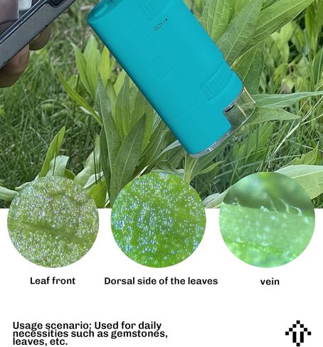 EasyMicro LED Lighted Pocket Microscope 60-120X Magnification Yellow Color in Saudi Arabia