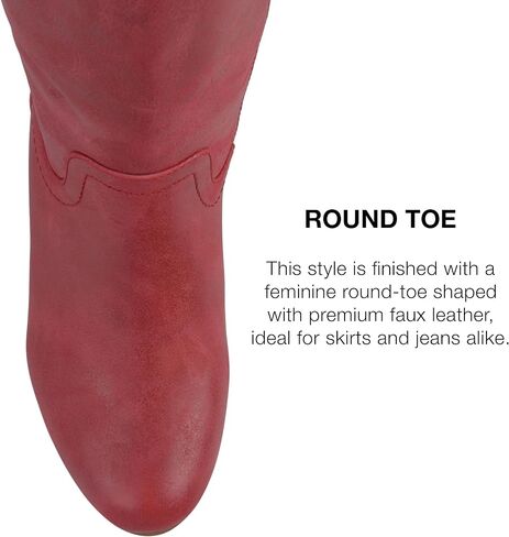 Journee Womens Langly Wedge Knee High Boots in Saudi Arabia