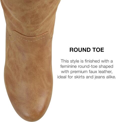 Journee Womens Langly Wedge Knee High Boots in Saudi Arabia