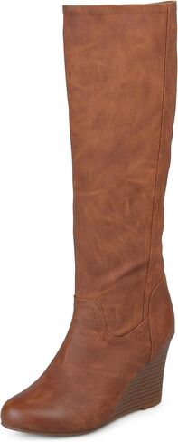 Journee Womens Langly Wedge Knee High Boots in Saudi Arabia