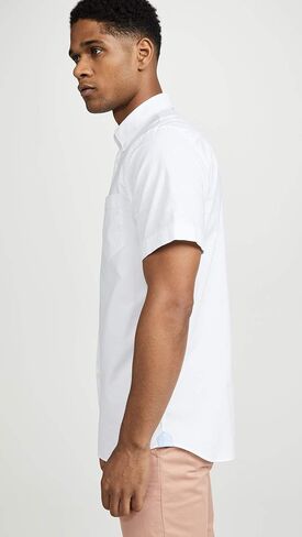 قميص رجالي من Lacoste بأكمام قصيرة وياقة أكسفورد مع أزرار سفلية مقاس عادي in Saudi Arabia