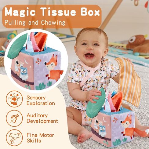 Wooden ​Montessori Learning Toys Kit,Babies Toys Set for 1 Year Old, Sensory and Thinking Play kit for Toddlers (Boys and Girls). 4 in 1 Drop Box; Rocking Stacker; Bead Maze. in Saudi Arabia