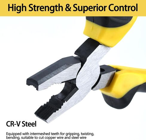 2-Piece Screw Pliers, 6.5'' Stripped Extractor Pliers Set Non-slip Jaws, Stripped Screw Remover Tools, Lineman Pliers for Quickly Removal of Damaged or Rusted Fasteners (2pcs) in Saudi Arabia
