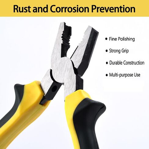 2-Piece Screw Pliers, 6.5'' Stripped Extractor Pliers Set Non-slip Jaws, Stripped Screw Remover Tools, Lineman Pliers for Quickly Removal of Damaged or Rusted Fasteners (2pcs) in Saudi Arabia
