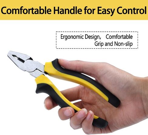 2-Piece Screw Pliers, 6.5'' Stripped Extractor Pliers Set Non-slip Jaws, Stripped Screw Remover Tools, Lineman Pliers for Quickly Removal of Damaged or Rusted Fasteners (2pcs) in Saudi Arabia