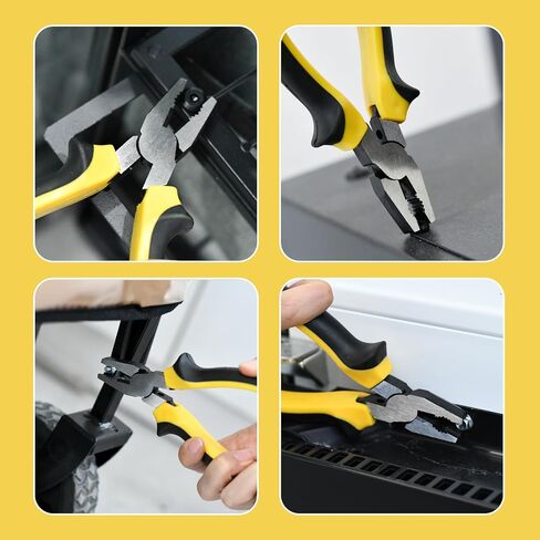 2-Piece Screw Pliers, 6.5'' Stripped Extractor Pliers Set Non-slip Jaws, Stripped Screw Remover Tools, Lineman Pliers for Quickly Removal of Damaged or Rusted Fasteners (2pcs) in Saudi Arabia