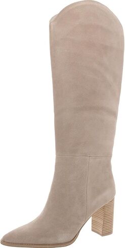 Steve Madden Women's Bixby Knee High Boot, Taupe Suede, 8.5 in Saudi Arabia