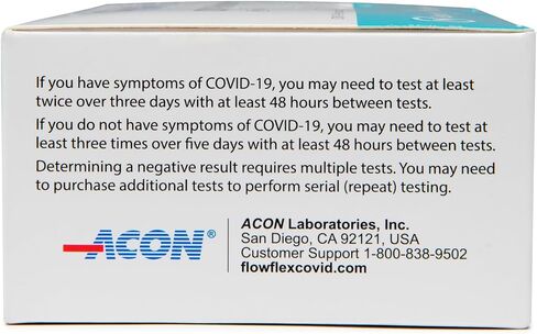 COVID-19 Antigen Home Test kit, 1 Pack, 5 Tests Total. FDA EUA Authorized OTC at-Home Self-Test, Non-invasive Nasal Swab, Easy to Use and No Discomfort, Results in 15 Minutes in Kuwait