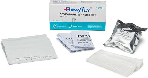 COVID-19 Antigen Home Test kit, 1 Pack, 5 Tests Total. FDA EUA Authorized OTC at-Home Self-Test, Non-invasive Nasal Swab, Easy to Use and No Discomfort, Results in 15 Minutes in Kuwait