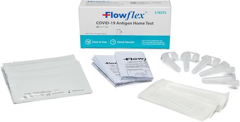 COVID-19 Antigen Home Test kit, 1 Pack, 5 Tests Total. FDA EUA Authorized OTC at-Home Self-Test, Non-invasive Nasal Swab, Easy to Use and No Discomfort, Results in 15 Minutes in Kuwait