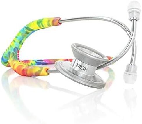 MDF Instruments, MD One Stainless Steel Stethoscope, Adult, Black Tube, Black Chestpieces-Headset, MDF777BO in Kuwait