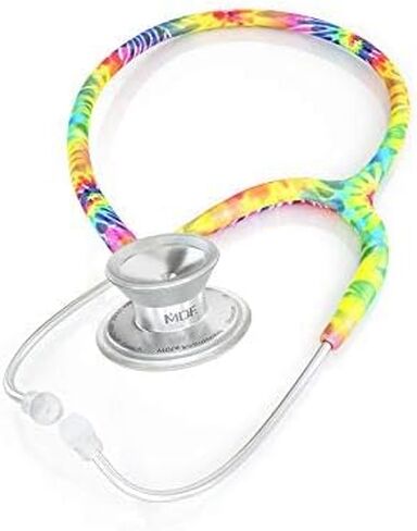 MDF Instruments, MD One Stainless Steel Stethoscope, Adult, Black Tube, Black Chestpieces-Headset, MDF777BO in Kuwait
