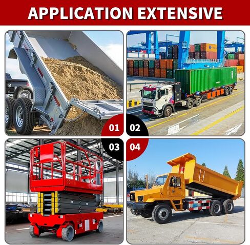 12V DC Hydraulic Power Device 8 Quart/ 10 Quart/ 13 Quart Hydraulic Dump Trailer Pump for Lifting and Lowering Dump Trailer Trucks Single/Double Acting (8 Quart Double) in Saudi Arabia
