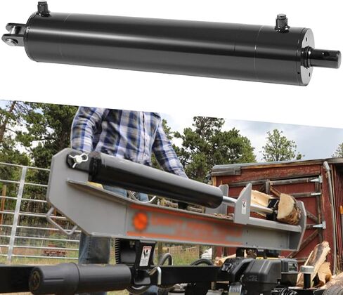 أسطوانة هيدروليكية مقاس 5 × 24 بوصة، أسطوانة مقسم السجل، 3500 رطل لكل بوصة مربعة، أسطوانة هيدروليكية عالمية بتجويف 5 بوصة شوط 24 بوصة، أسطوانة هيدروليكية شديدة التحمل 5 × 24 in Kuwait