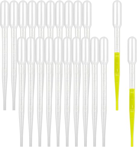 moveland 200PCS 3ml Disposable Plastic Transfer Pipettes, Calibrated Dropper Suitable for Science Laboratory, DIY Art in Kuwait