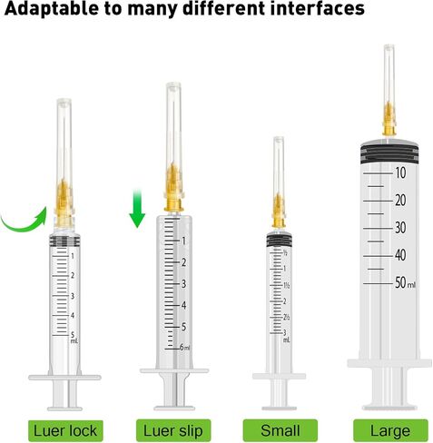 100Pack 25Ga 1 inch (25mm) Needles Luer Lock Lab Dispensing Accessories for Measuring,Refilling Inks in Saudi Arabia