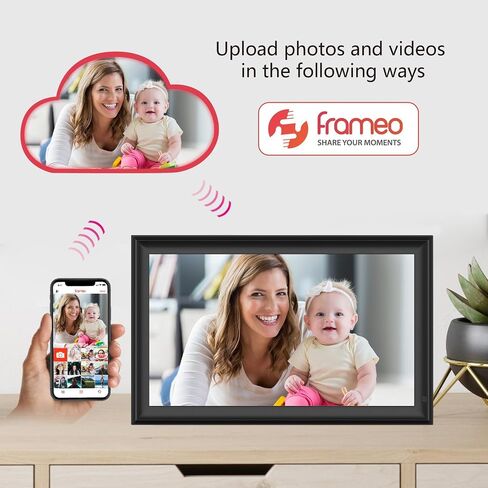 32GB 10.1 Inch WiFi Digital Picture Frame with 1280x800 HD IPS Touch Screen, Send Photo or Videos via App or Email,Support USB Drive/SD Card Extend Storage,Auto-Rotate,Wall Mountable in Saudi Arabia