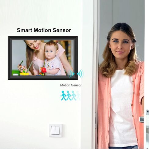 32GB 10.1 Inch WiFi Digital Picture Frame with 1280x800 HD IPS Touch Screen, Send Photo or Videos via App or Email,Support USB Drive/SD Card Extend Storage,Auto-Rotate,Wall Mountable in Saudi Arabia