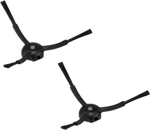 roborock Side Brushes Replacement (2 Pieces) for S8 Pro Ultra, S7 Max Ultra, Qrevo, Roborock Qrevo Slim, Series of S7 MaxV/S7/Q7Max/Q8 Max/S8/Q7/Q5/S6/S5/S4/E5/E4/E3/E2 Robot Vacuum Cleaner, Black in Saudi Arabia