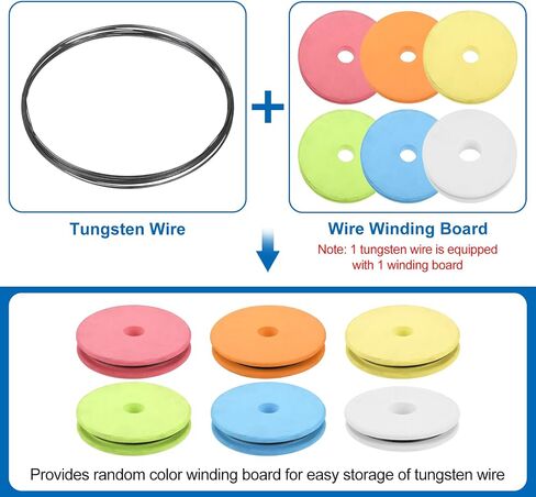 uxcell Tungsten Wire, 99.95% High Purity Tungsten Wire 1mm Dia x 1 Meter Length Tungsten Filament Metal Coil for Light Bulb Production Electronics Industry in Saudi Arabia