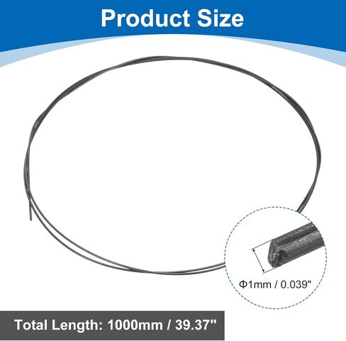 uxcell Tungsten Wire, 99.95% High Purity Tungsten Wire 1mm Dia x 1 Meter Length Tungsten Filament Metal Coil for Light Bulb Production Electronics Industry in Saudi Arabia