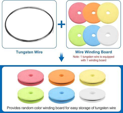 uxcell Tungsten Wire, 99.95% High Purity Tungsten Wire 1mm Dia x 1 Meter Length Tungsten Filament Metal Coil for Light Bulb Production Electronics Industry in Saudi Arabia