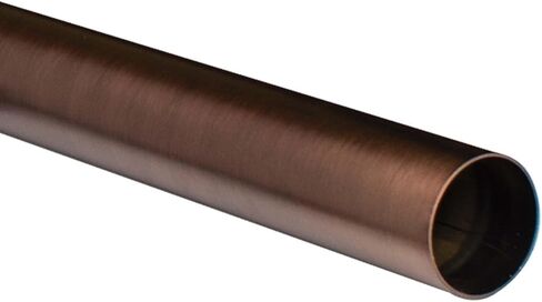 درابزين نحاسي عتيق بطول 8 أقدام من المياه الخارجية | قضبان نحاسية صلبة بقطر 2 بوصة للحانات والسلالم والمزيد in Kuwait