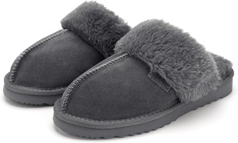 Stelle Women's Furry Platform Comfy Slippers Winter Fluffy Cozy Plush Home Shoes Indoor Outdoor in Kuwait
