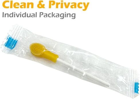 Baby Tongue Cleaner Newborn Toothbrush - 15 Pcs Disposable Silicone Infant Oral Cleaner for Tongs, Gum, Toddler Cleaning Teeth Brush for Milk Build Up, Thrush Mouth Treatment 0-36 Months Must Haves in Saudi Arabia