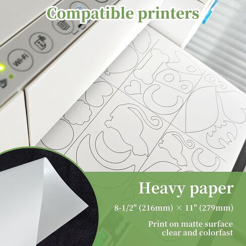 Heavy Duty Freezer Paper Sheets for Quilting, Applique & Piecing - 8.5x11 Inches, 20 Sheets - Printable, Laser Cuttable Freezer Paper for Quilters in Kuwait