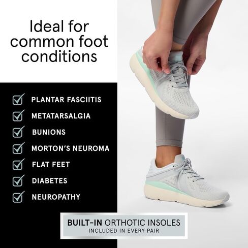 ABEO MXV Shift Walking Shoes for Women | Plantar Fasciitis Relief | Orthopedic Shoes for Women | Removable Orthotic Inserts in Kuwait