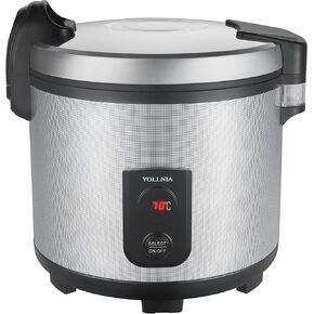 55 Raw/110 CUP Commercial Rice Warmer(Not Rice Cooker) Portable 18.1QT Big Rice Warmer / 122℉- 178℉ Adjustable Temperature/ 130W/ Non-stick Inner Pot