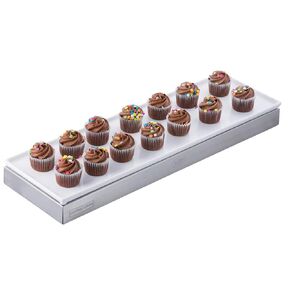 Tablecraft Half-Long Stainless Steel Cooling Plate | Cold Food Tray for Buffets, Cafes & Catering | Keeps Food Fresh | Durable Chilling Plate for Desserts & Beverages | Commercial Use | 12.8x6.3