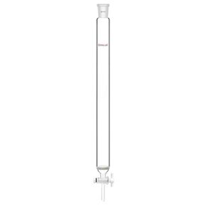 stonylab Chromatography Column, 1.5 inch Inner Diameter, 10 inch Effective Length, G2 Sintered Disc, 24/40 Ground Joint, High Borosilicate Glass for Laboratory Use