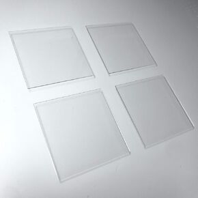 Alpha Nanotech Fused Quartz Plates (Industrial Grade, 30 x 30 x 1 mm, 4 Pcs)