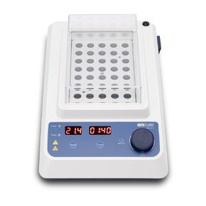 ONiLAB Scientific Dry Bath Incubator,40 x1.5ml Aluminium Heating Block, LED Display, Timer Control, Temperature 15°C to 120°C， ± 0.5°C Accuracy (HB120-S)