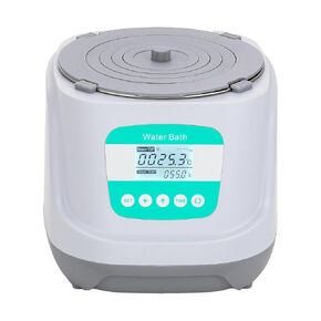Digital Water Bath Magnetic Stirrer Thermostatic Heater Electric Heating Devices Stainless Steel Liner 2.4L Capacity 1 Selectable Opening for Laboratory Experiment 110V/60 Hz,500W