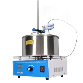 Thermostatic Water Bath, 3L Digital Thermostatic Lab Water Bath LCD Display Temperature Control Laboratory Water Bath with Magnetic Stirrer Water Bath Heater Heating