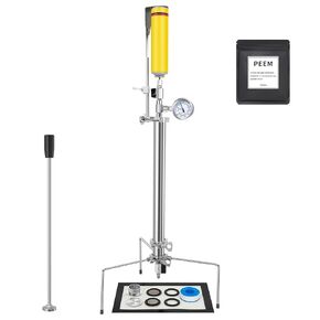 PEEM 1.5" Closed-Loop Extractor Kit, 5 Micron Filter Disks,Color Remediation Column, Filter Plate Sanitary Spool, Stainless Steel Extraction Tube